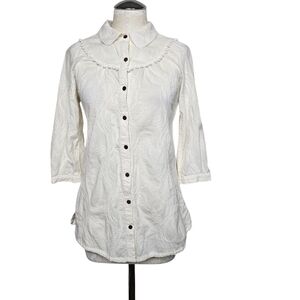 ONLY White Button-Up Women's Top 38